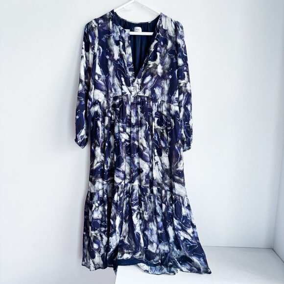 Wilfred Barossa Abstract Print Casual everyday Midi Dress 2XS Oversized - Picture 2 of 7